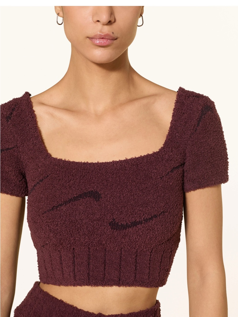 Nike Phoenix Cozy Bouclé Cropped Knit Top